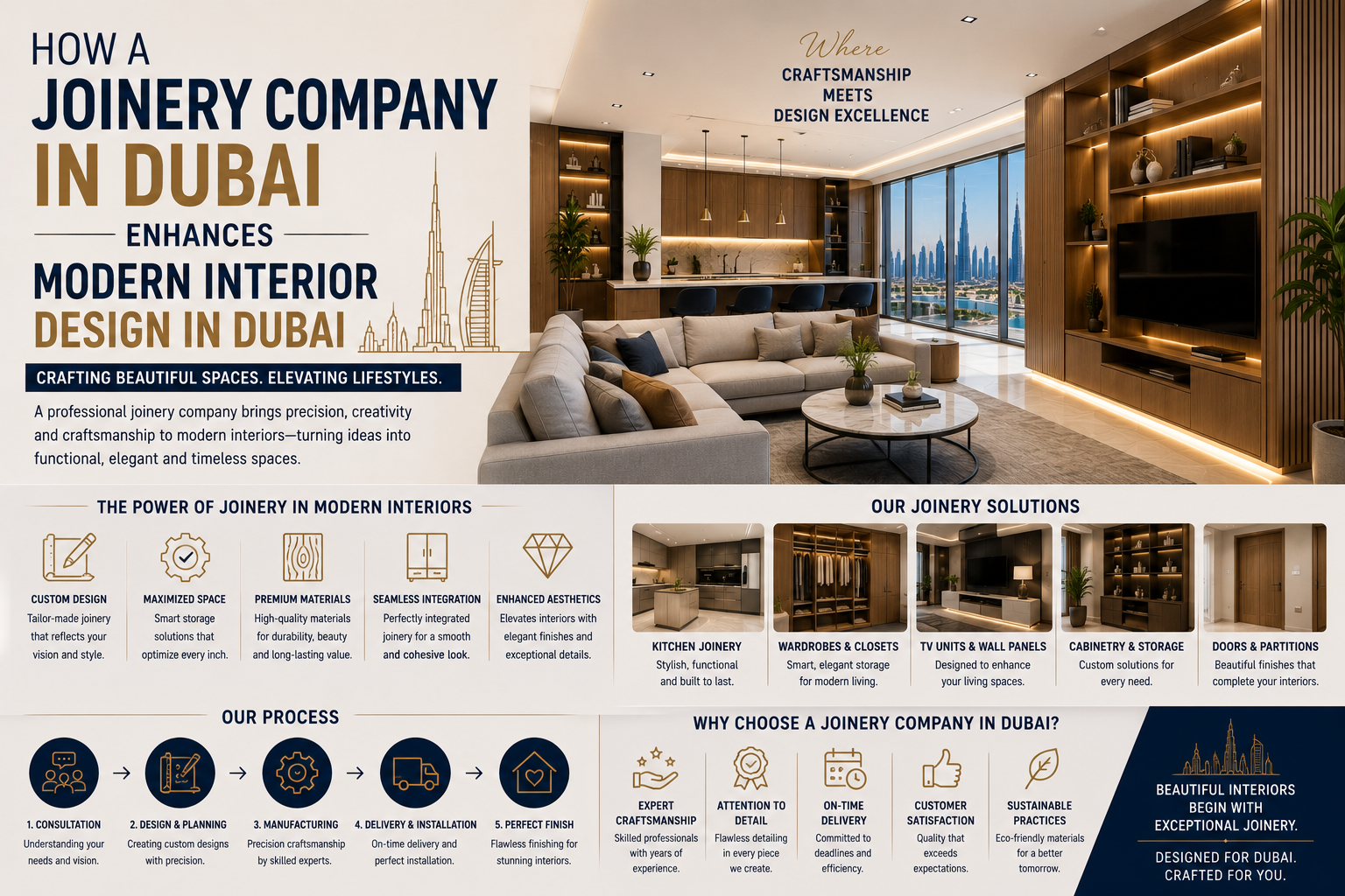 How a Joinery Company in Dubai Enhances Modern Interior Design in Dubai
